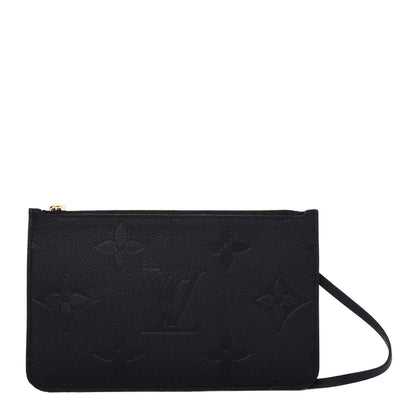 Louis Vuitton Empreinte Monogram Giant Neverfull MM Pochette Black 1 of 6