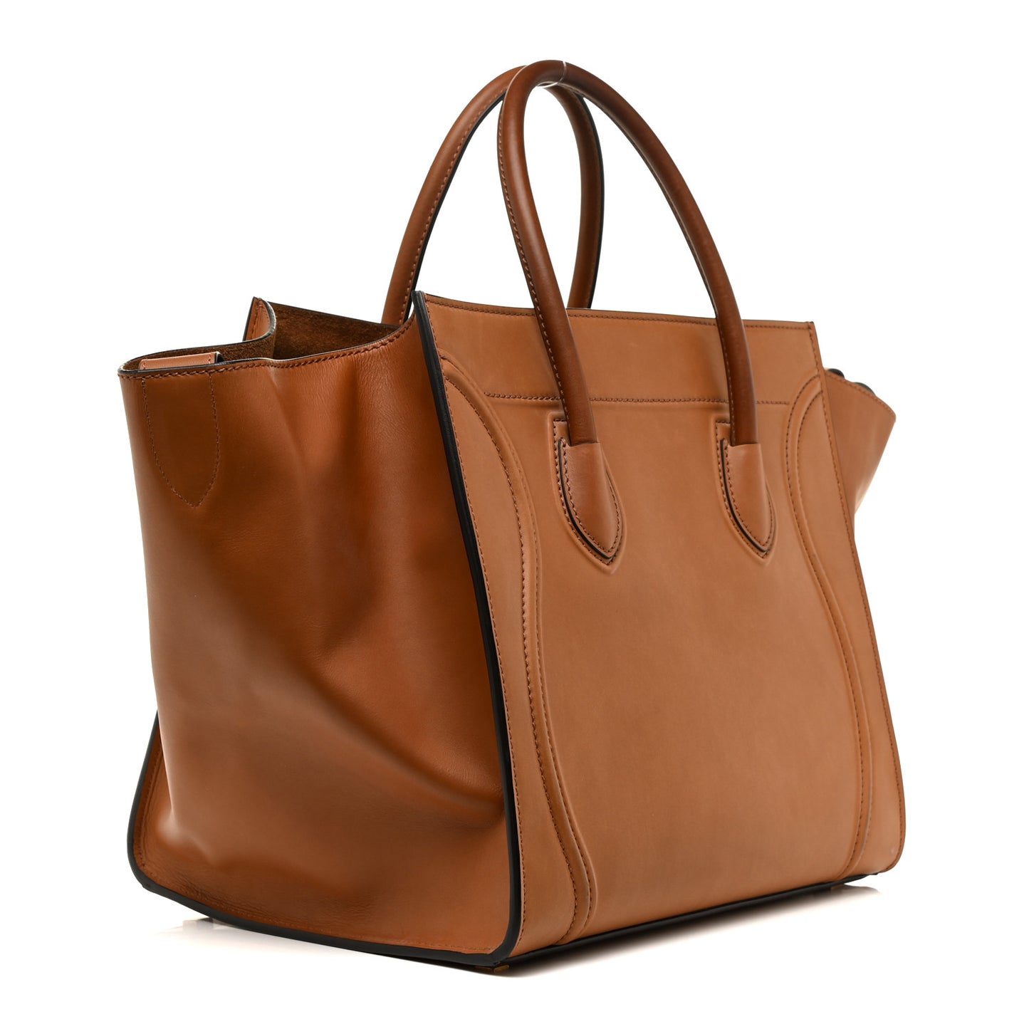 Smooth Calfskin Medium Phantom Luggage Tan