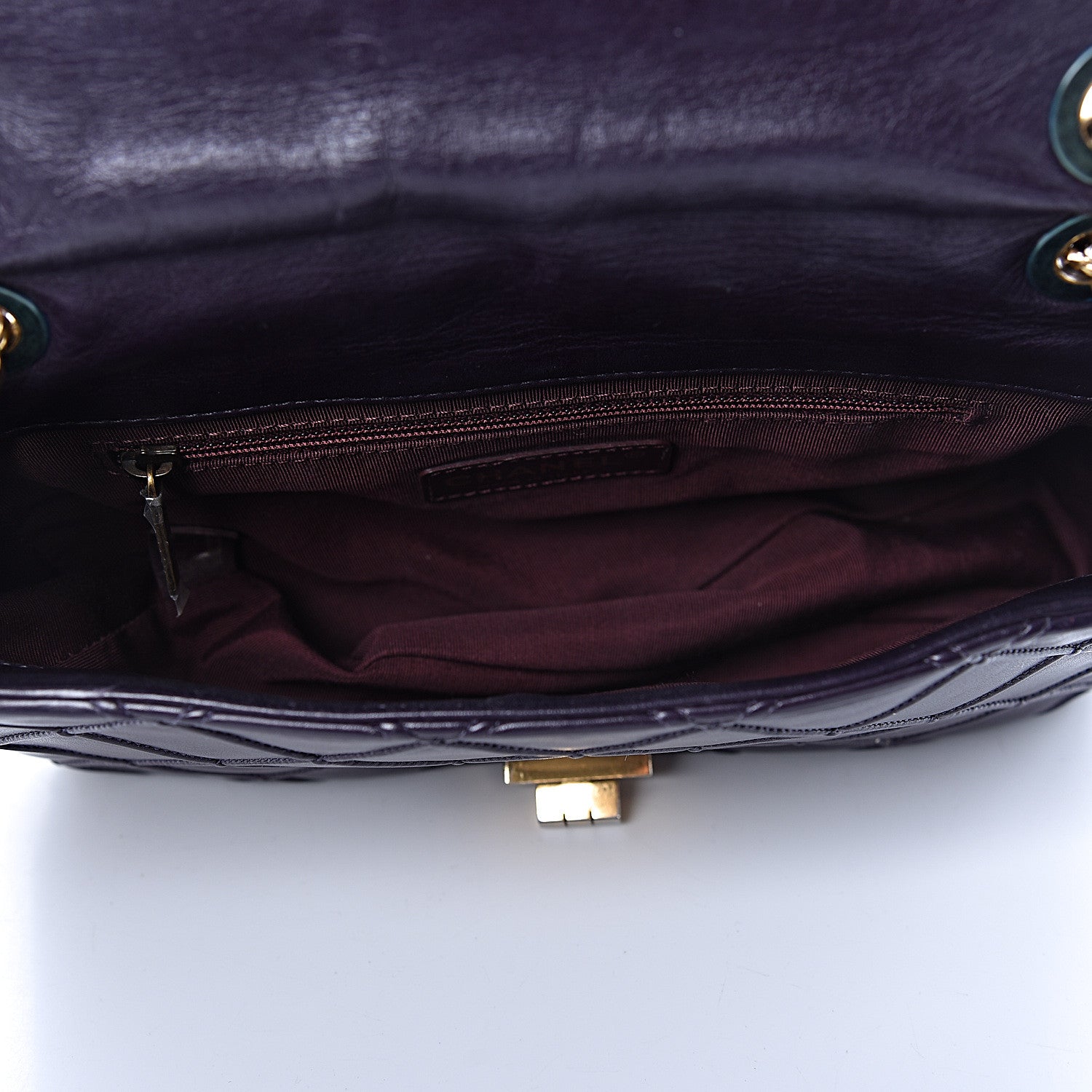 Chanel Calfskin Diamond Debossed Medium Cosmos Flap Purple 5 of 11