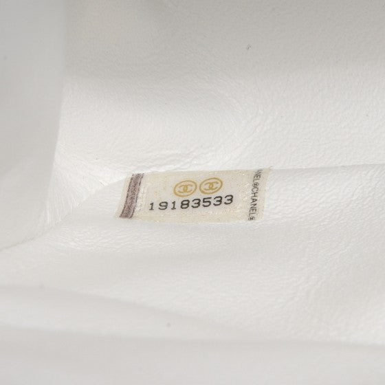 Caviar Jumbo Double Flap White