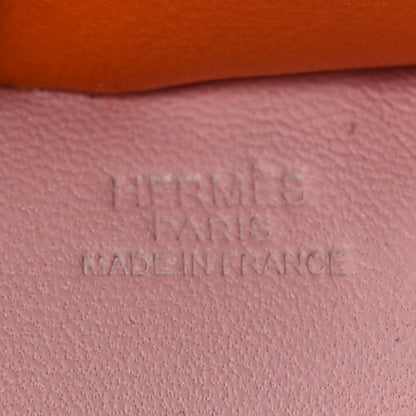 Hermes Milo Lambskin Grigri Rodeo Horse Bag Charm GM Rose Sakura Bougainvillea Orange 3 of 4