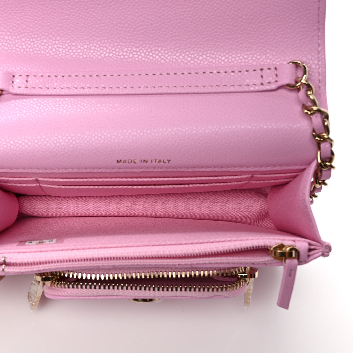 Caviar Quilted Business Affinity Clutch With Chain Flap Lilac