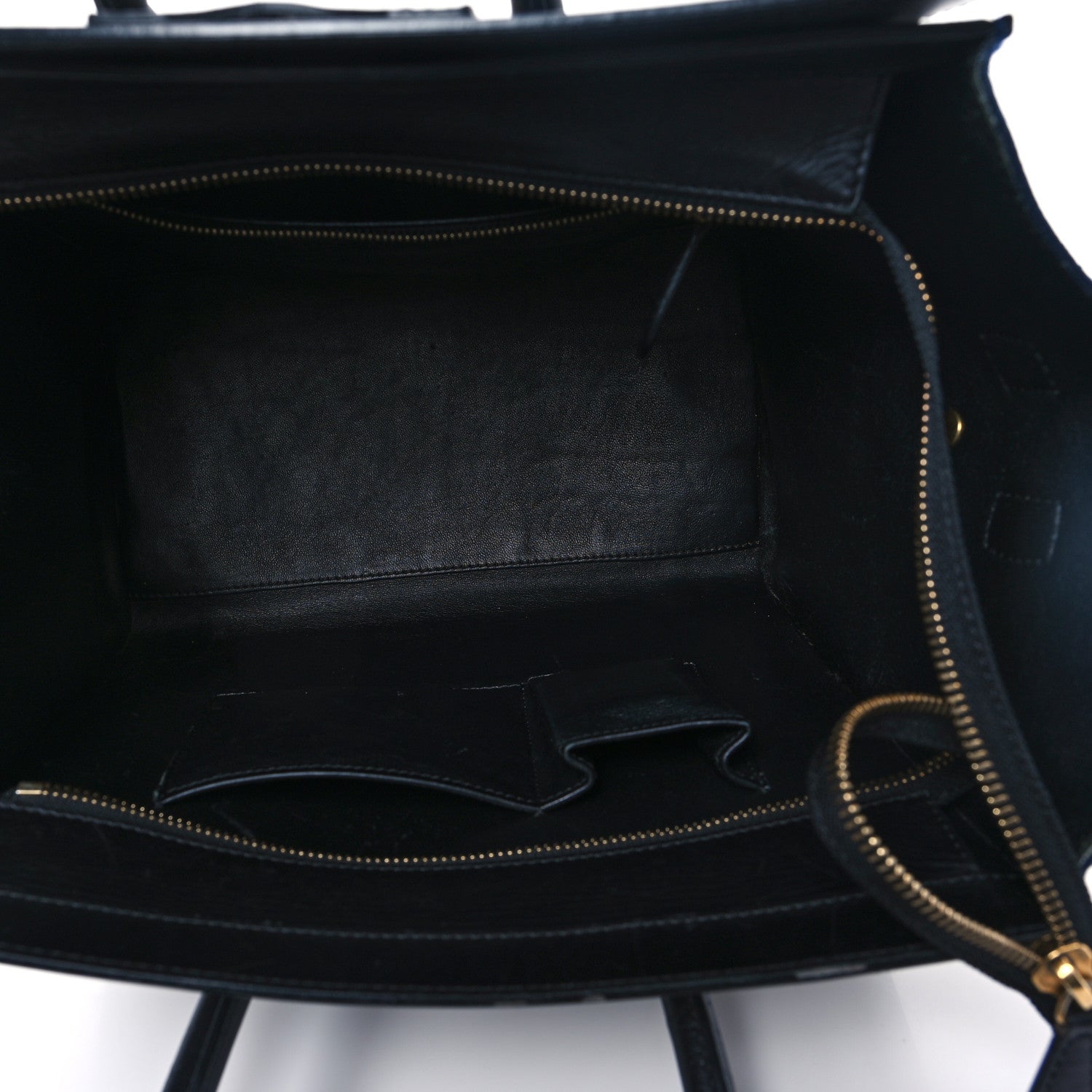 Celine Elephant Calfskin Suede Mini Tri-Color Luggage Sand 5 of 14