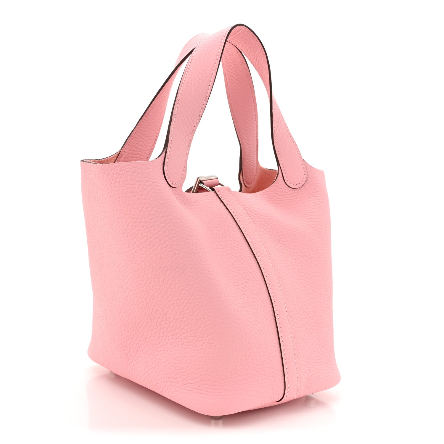 Hermes Taurillon Clemence Picotin Lock 18 PM Rose Sakura 3 of 11