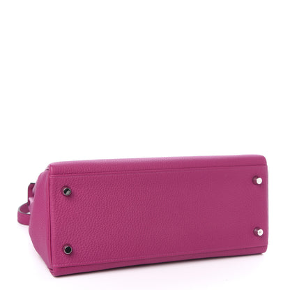 Hermes Togo Kelly Retourne 28 Rose Pourpre 5 of 13