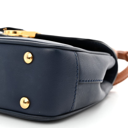 Burberry Trench Calfskin Small DK88 Top Handle Bag Ink Blue 11 of 16