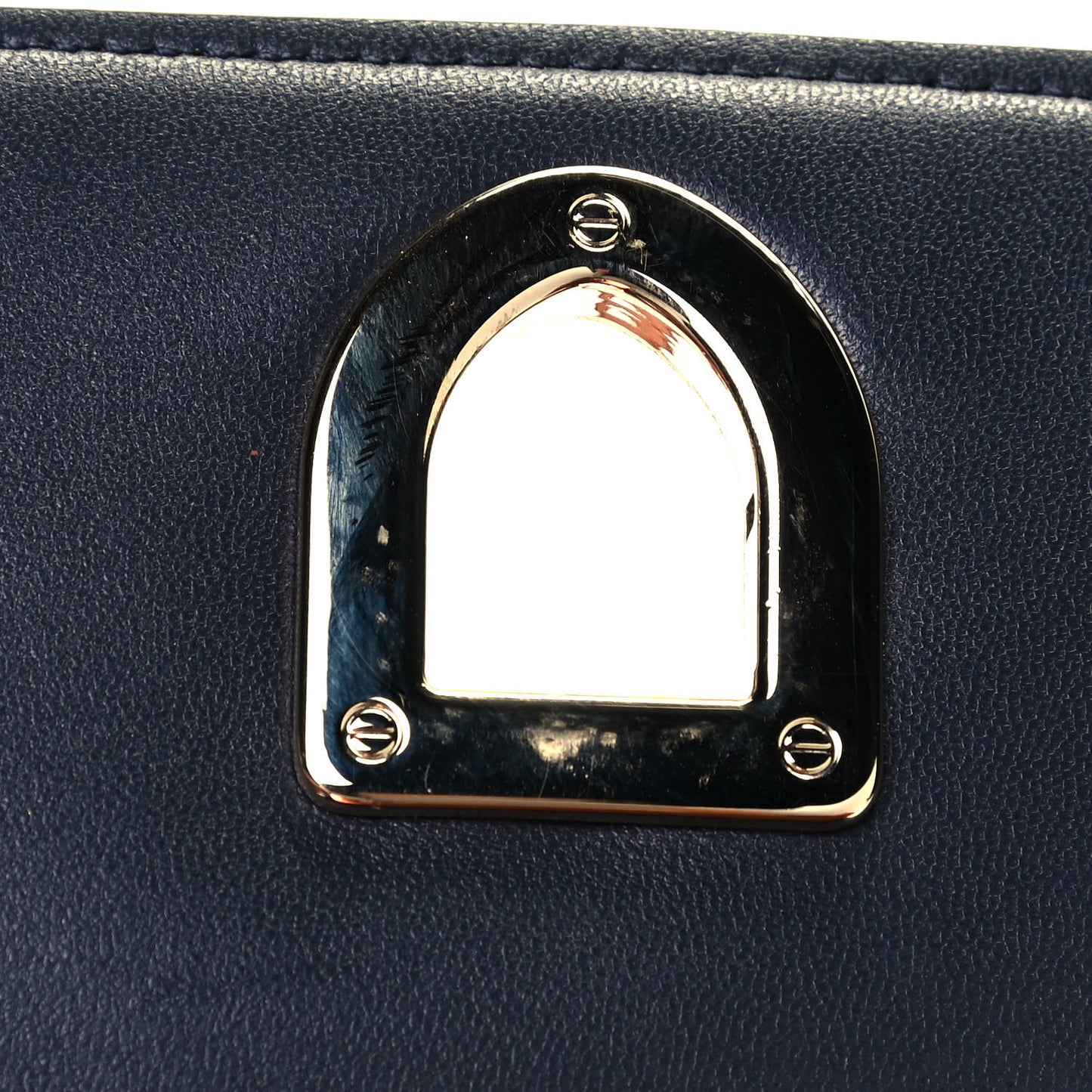 Metallic Patent Micro-Cannage Small Diorama Flap Bag Orange