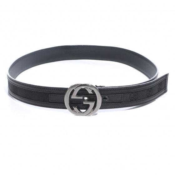 Gucci Monogram GG Belt 75 30 Black 1 of 4