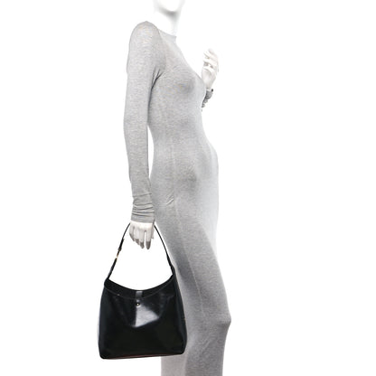 Chloe Shiny Calfskin Small Marcie Hobo Bag Black 2 of 10