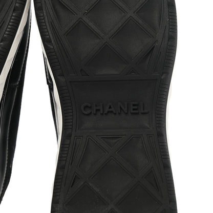 Chanel Fabric Suede CC Sneakers 40 Black 6 of 9