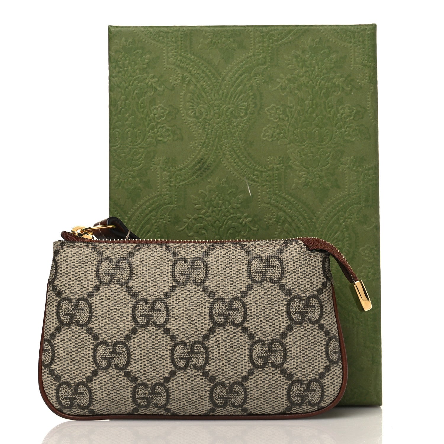 Gucci GG Supreme Monogram Key Case Beige Ebony Cuir 8 of 8