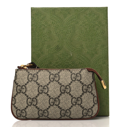 Gucci GG Supreme Monogram Key Case Beige Ebony Cuir 8 of 8