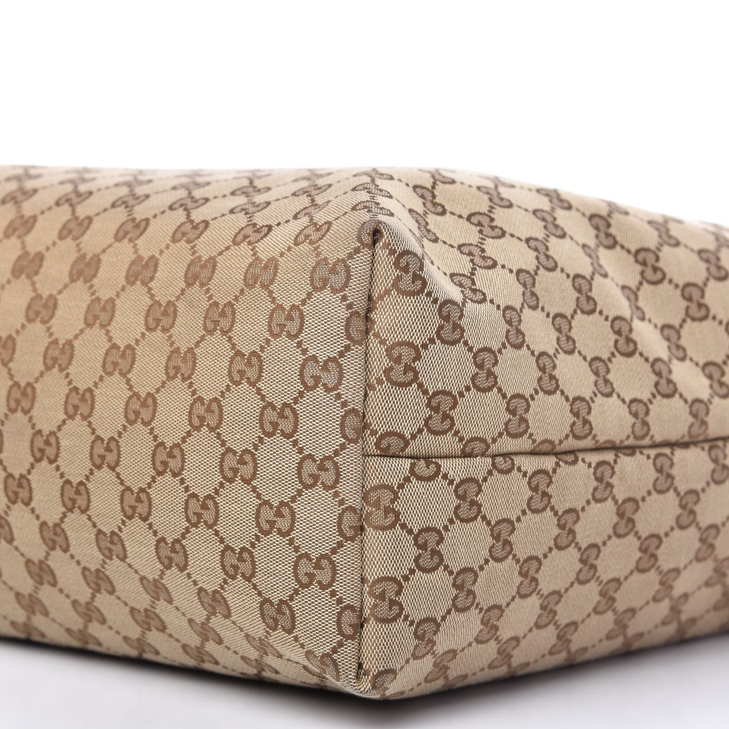 GUCCI GG Monogram Medium Handle Vertical Tote Brown