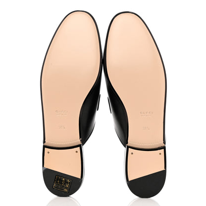 Gucci Malaga Kid Web Womens Princetown Slippers 38.5 Black 5 of 10