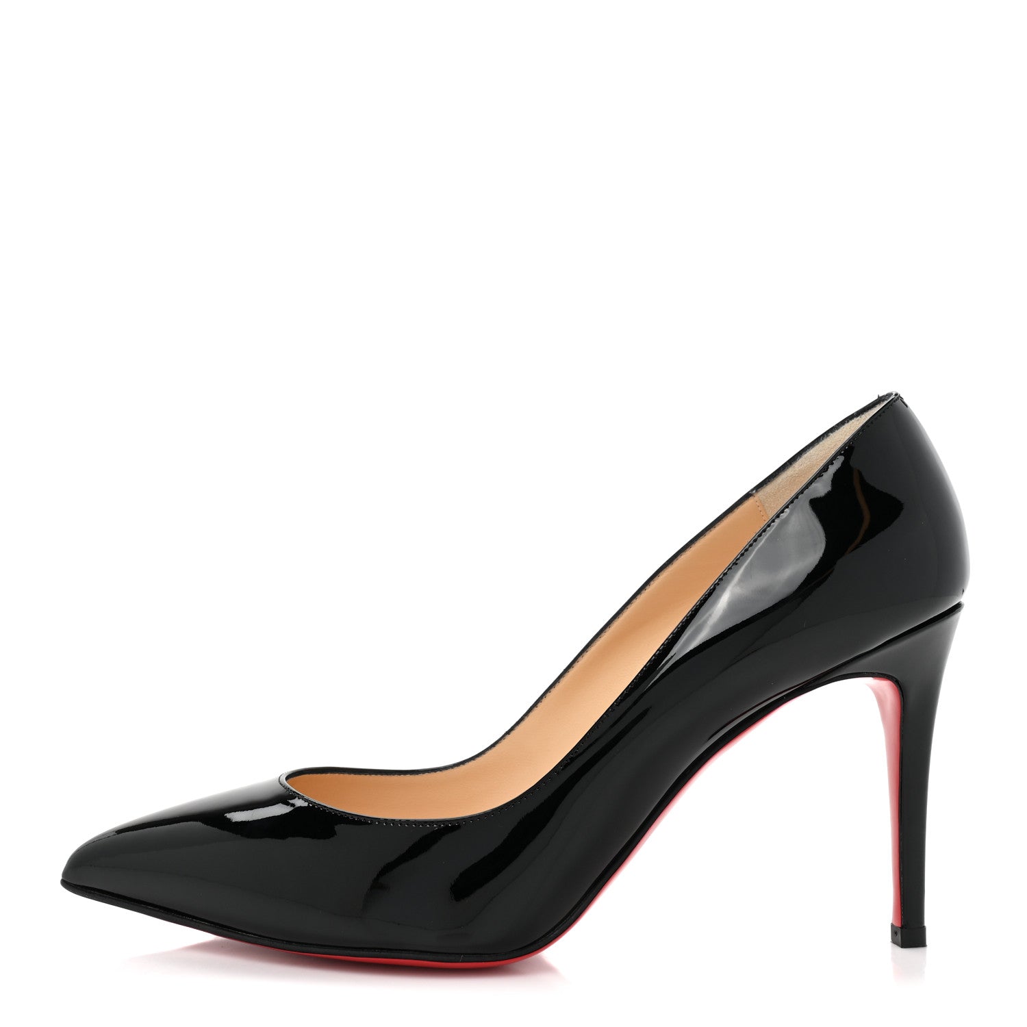 Christian Louboutin Patent Pigalle Follies 85 Pumps 40 Black 1 of 11