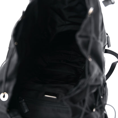 Prada Tessuto Nylon Montagna Double Buckle Backpack Black 5 of 10