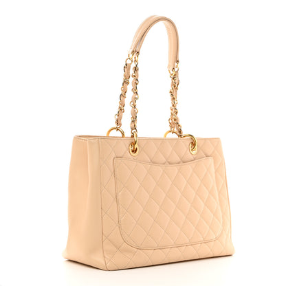 Chanel Caviar Quilted Grand Shopping Tote GST Beige Clair 2 of 10