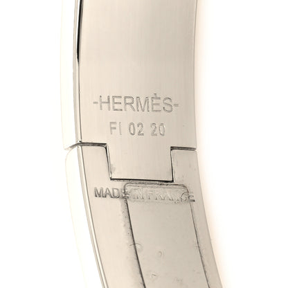 Hermes Enamel Narrow Clic Clac H Bracelet PM Rose Dragee 5 of 5