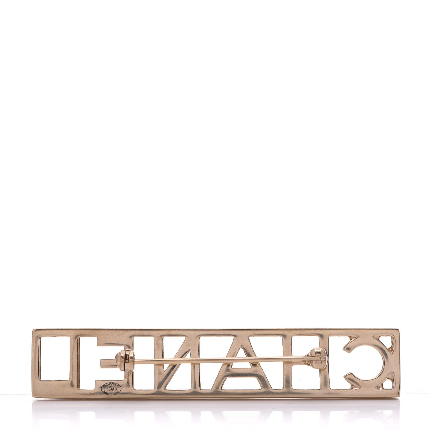 Chanel Star Logo Brooch Gold 3 of 4