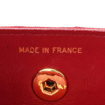 Chanel Suede Quilted Mini Square Flap Red 7 of 11