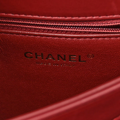 Chanel Lambskin Quilted Medium Trendy CC Flap Dual Handle Bag Burgundy 7 of 9