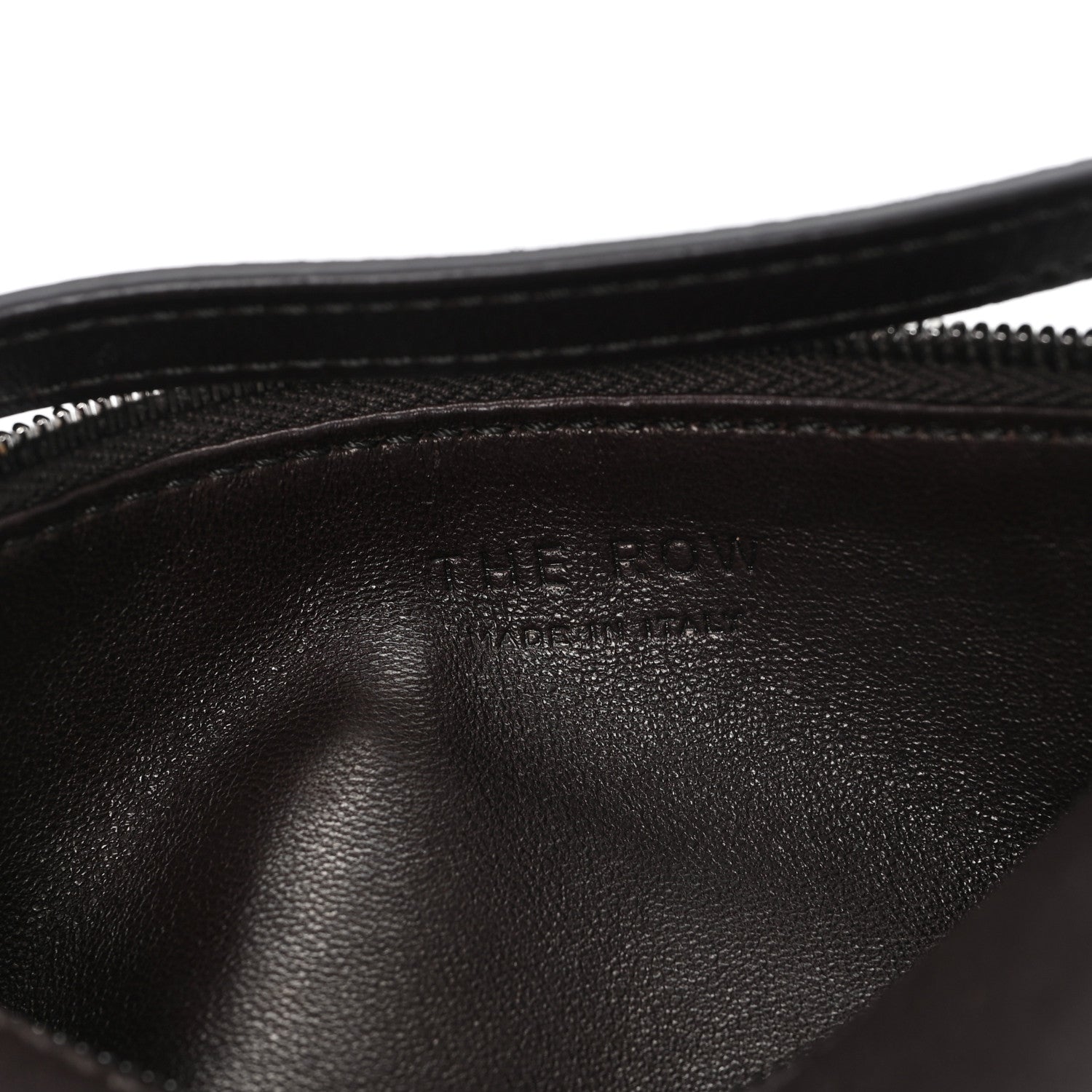 The Row Nappa Round 90's Bag Dark Aniline 6 of 9