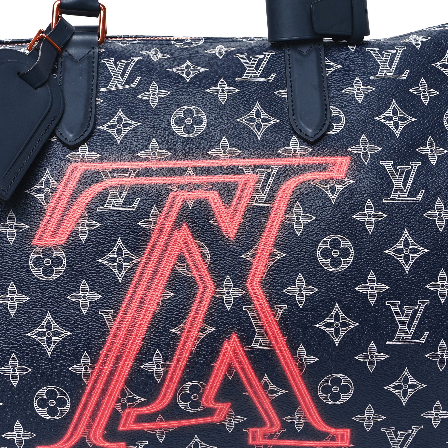 Louis Vuitton Monogram Upside Down Keepall Bandouliere 50 Ink 7 of 11