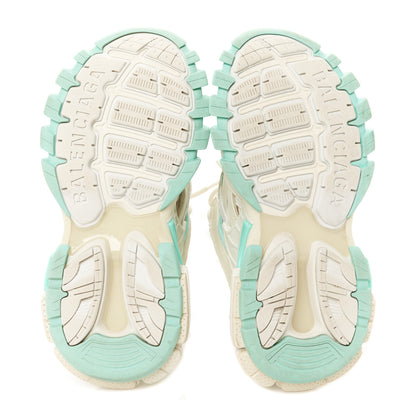 Balenciaga Rubber Mesh Tri-Color Womens Track.2 Open Sneakers 36 Mint Light Beige Grey 7 of 10