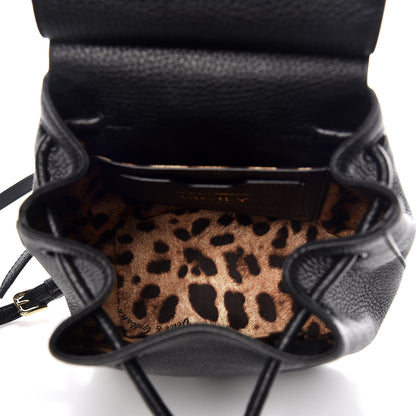 Dolce & Gabbana Calfskin Mini Miss Sicily Backpack Black 7 of 8