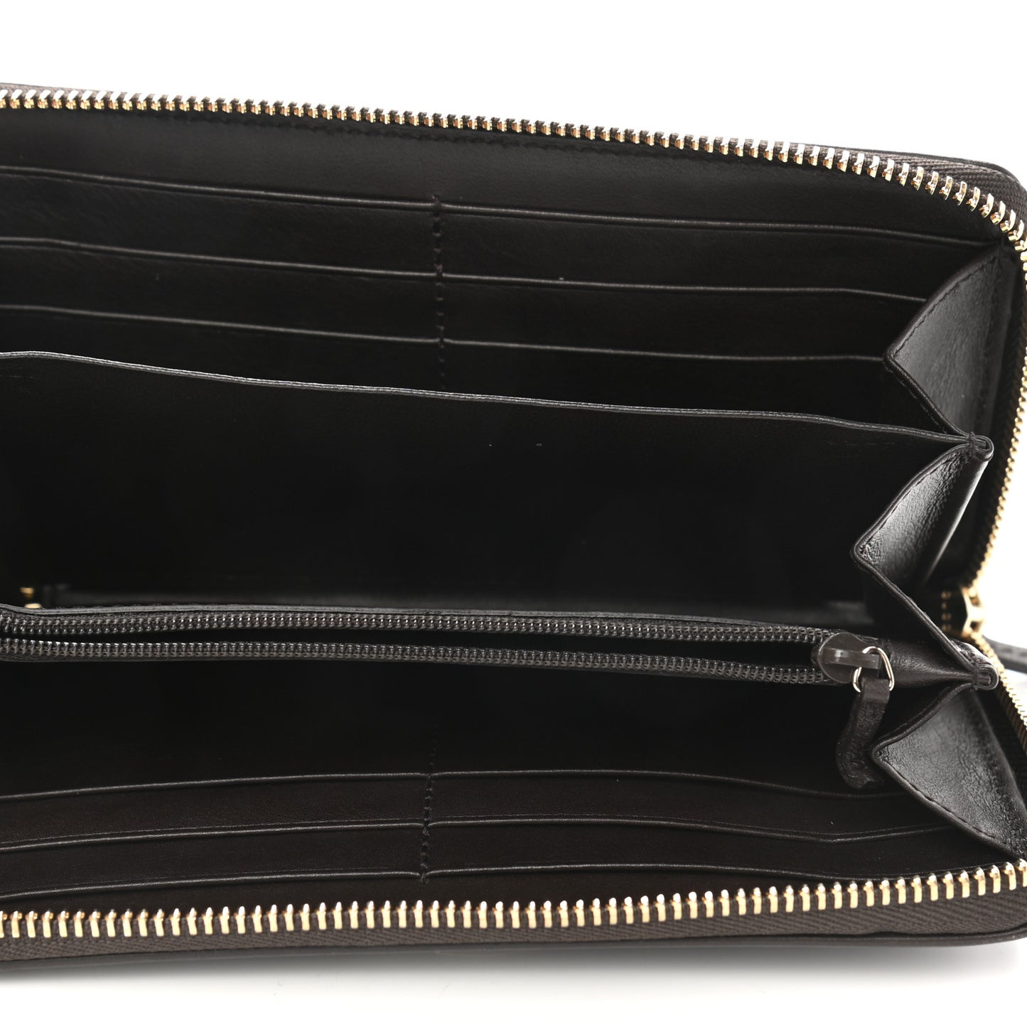Monogram Margaux Calfskin Sukey Zip Around Wallet Beige Ebony Cocoa