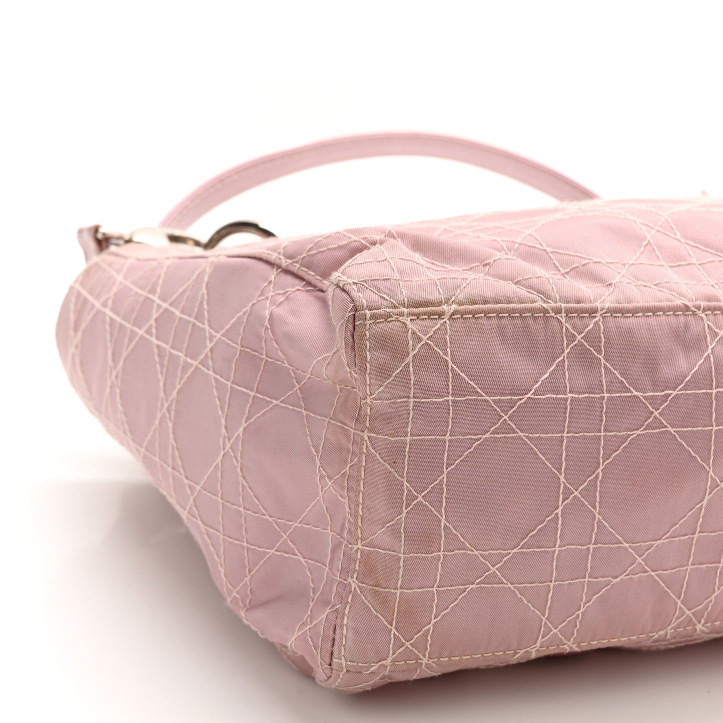 Lucite Nylon Cannage Medium Lady Dior Pink