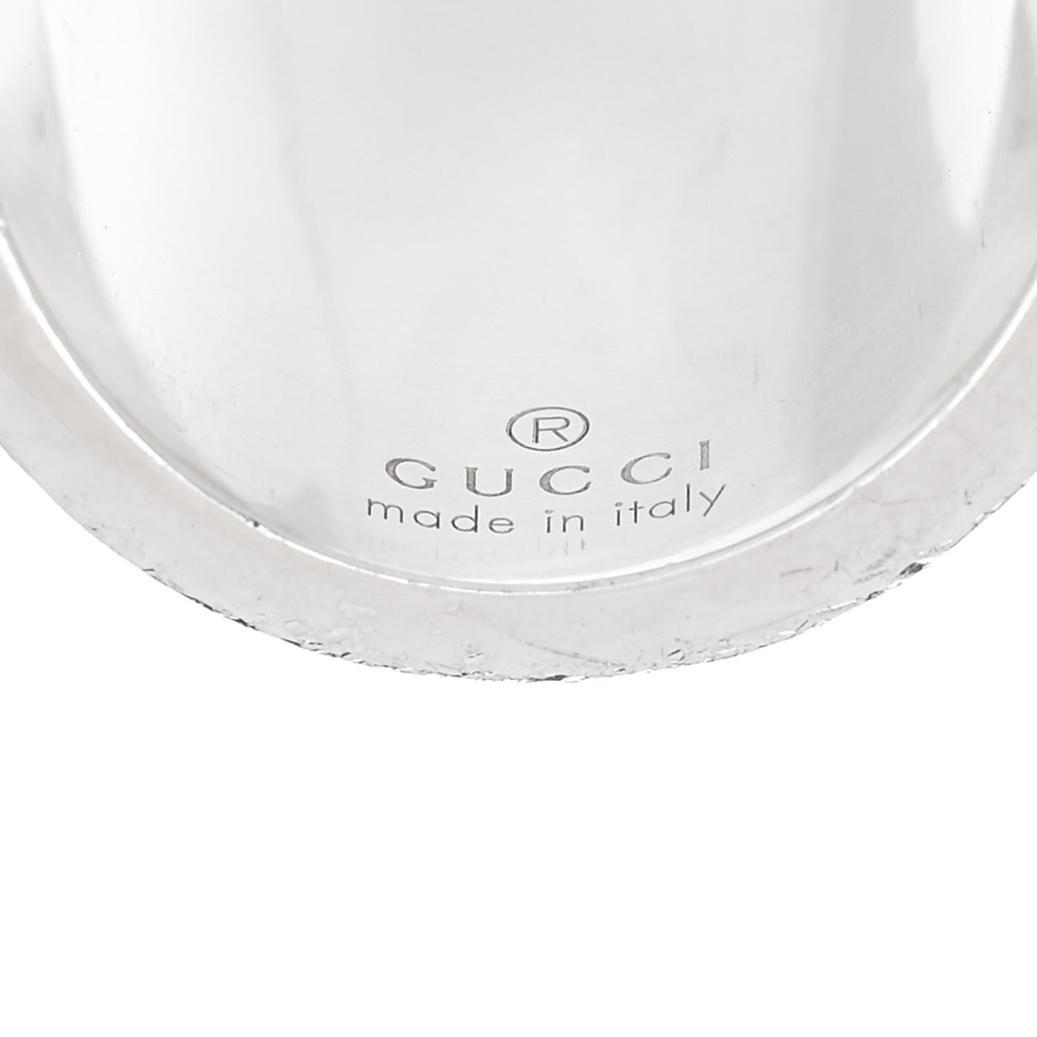 Gucci Sterling Silver Bamboo Ring 51 5.75 4 of 6