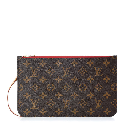 Louis Vuitton Monogram Neverfull MM GM Pochette Cherry 1 of 8