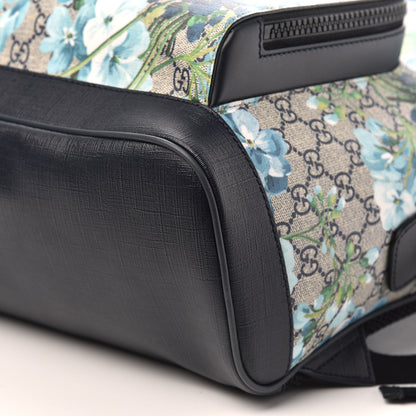 Gucci GG Supreme Monogram Blooms Medium Day Backpack Beige Blue Navy 10 of 10