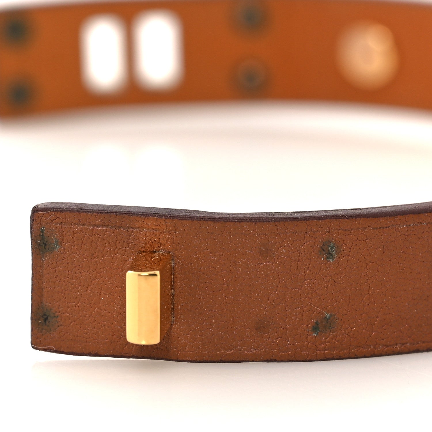 Hermes Swift Mini Dog Clous Ronds Bracelet T1 Gold 8 of 10