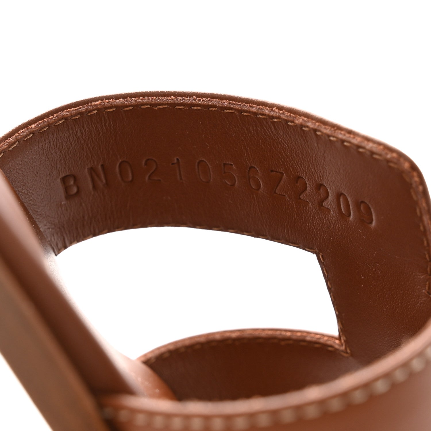 Hermes Box Calfskin Oran Sandals 37 Gold 8 of 9