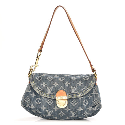 Louis Vuitton Monogram Denim Mini Pleaty Blue 1 of 8