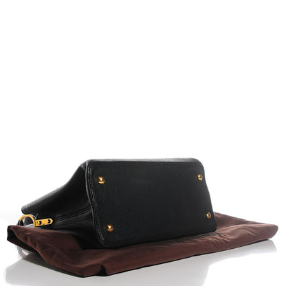 Louis Vuitton Taurillon Capucines MM Black 18 of 21