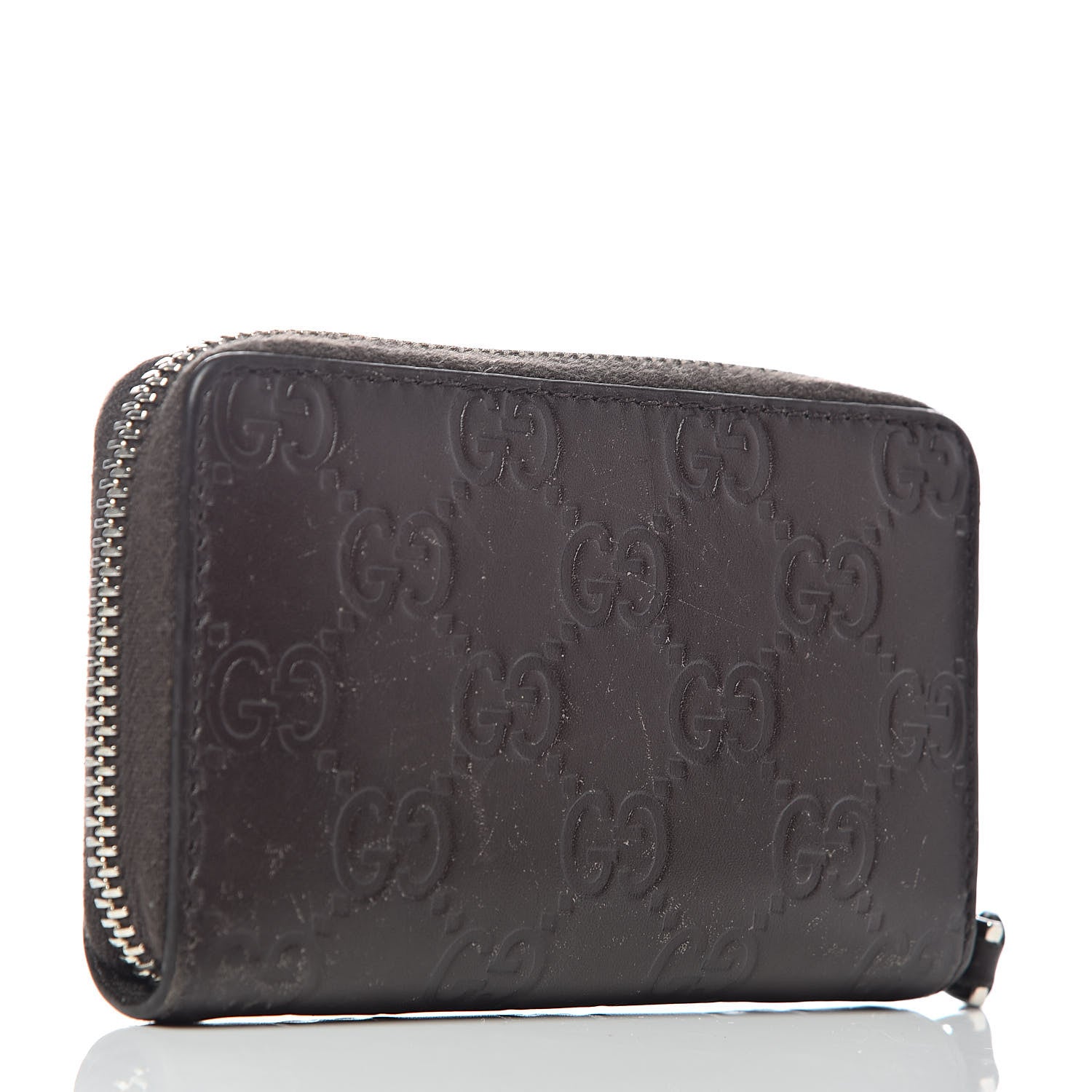 Gucci Guccissima Zip Around Card Case Chocolate 3 of 6