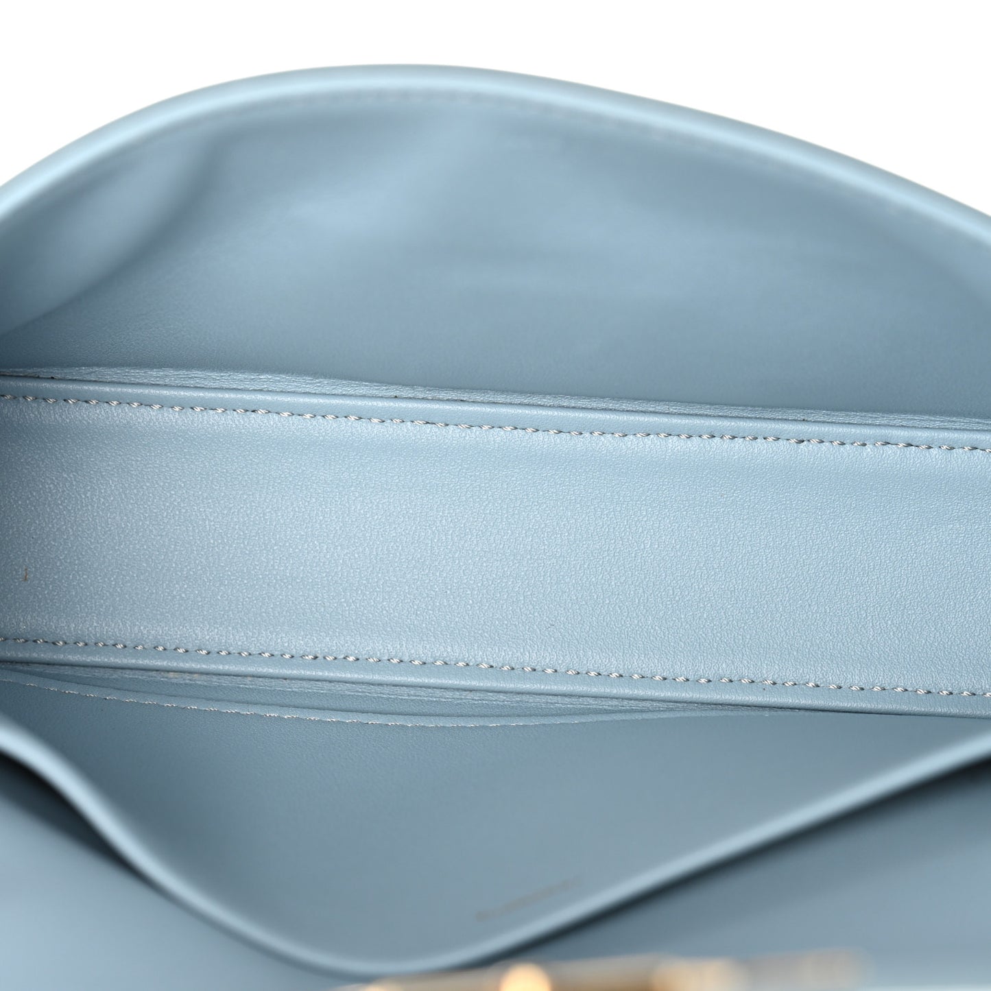 Shiny Calfskin Triomphe Shoulder Bag California Blue