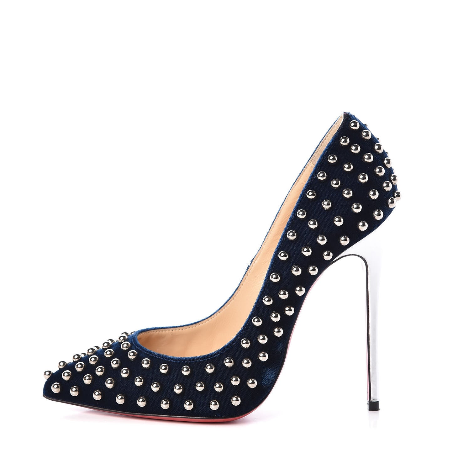 Velvet Specchio Billy 120 Spikes Pumps 36 Silver Eclipse