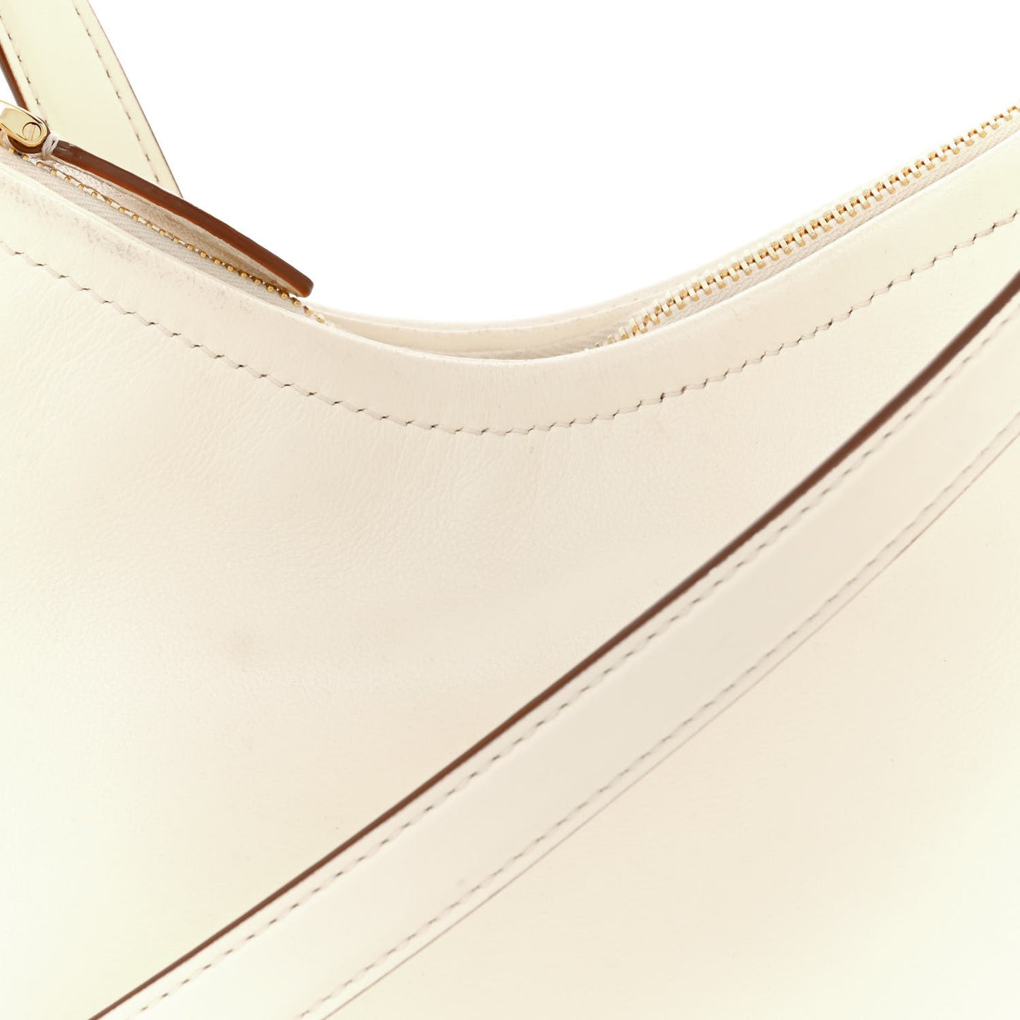 Nappa Mini Vlogo Moon Hobo Bag Ivory