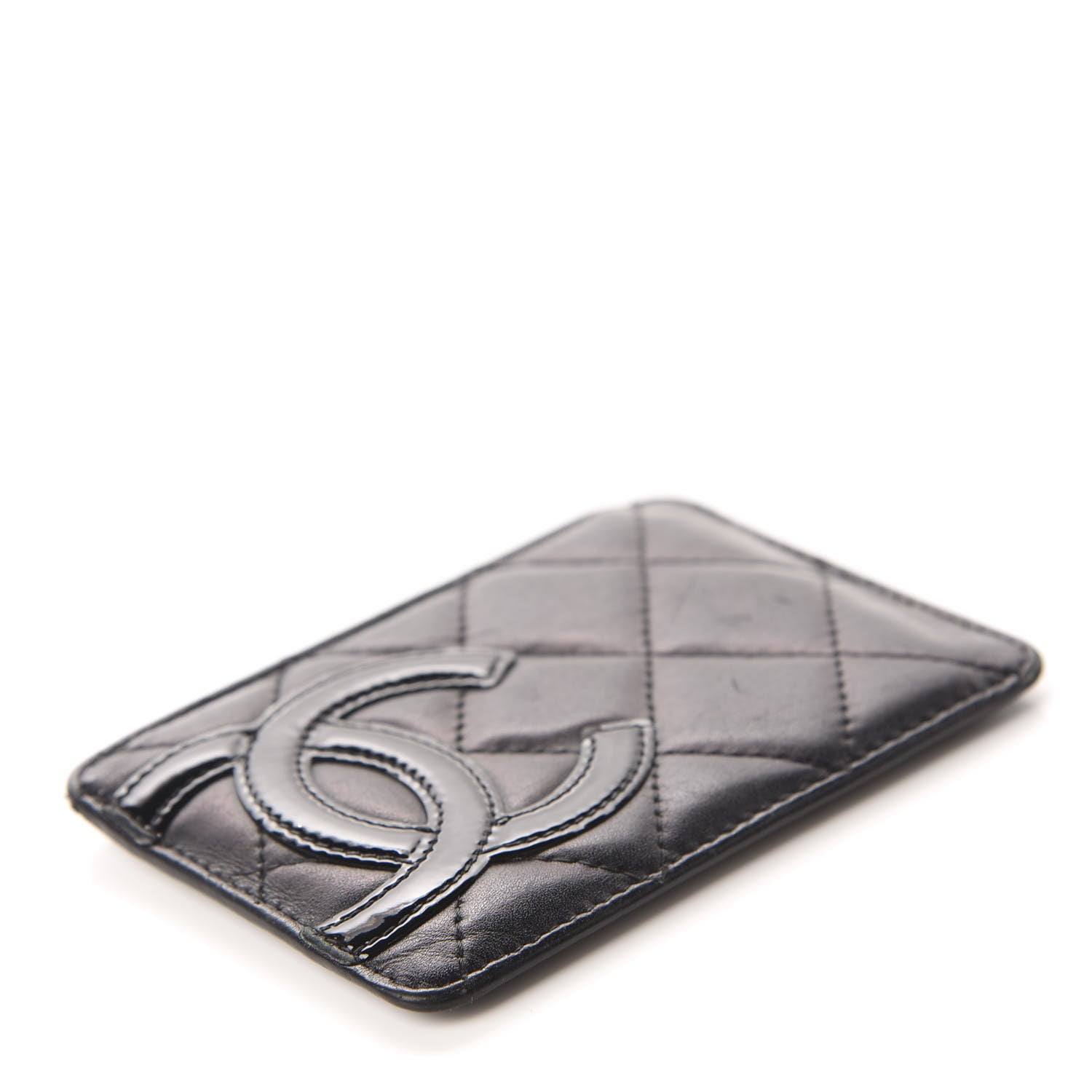 Chanel Calfskin Quilted Cambon Card Holder Black 4 of 8