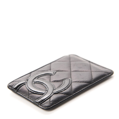Chanel Calfskin Quilted Cambon Card Holder Black 4 of 8