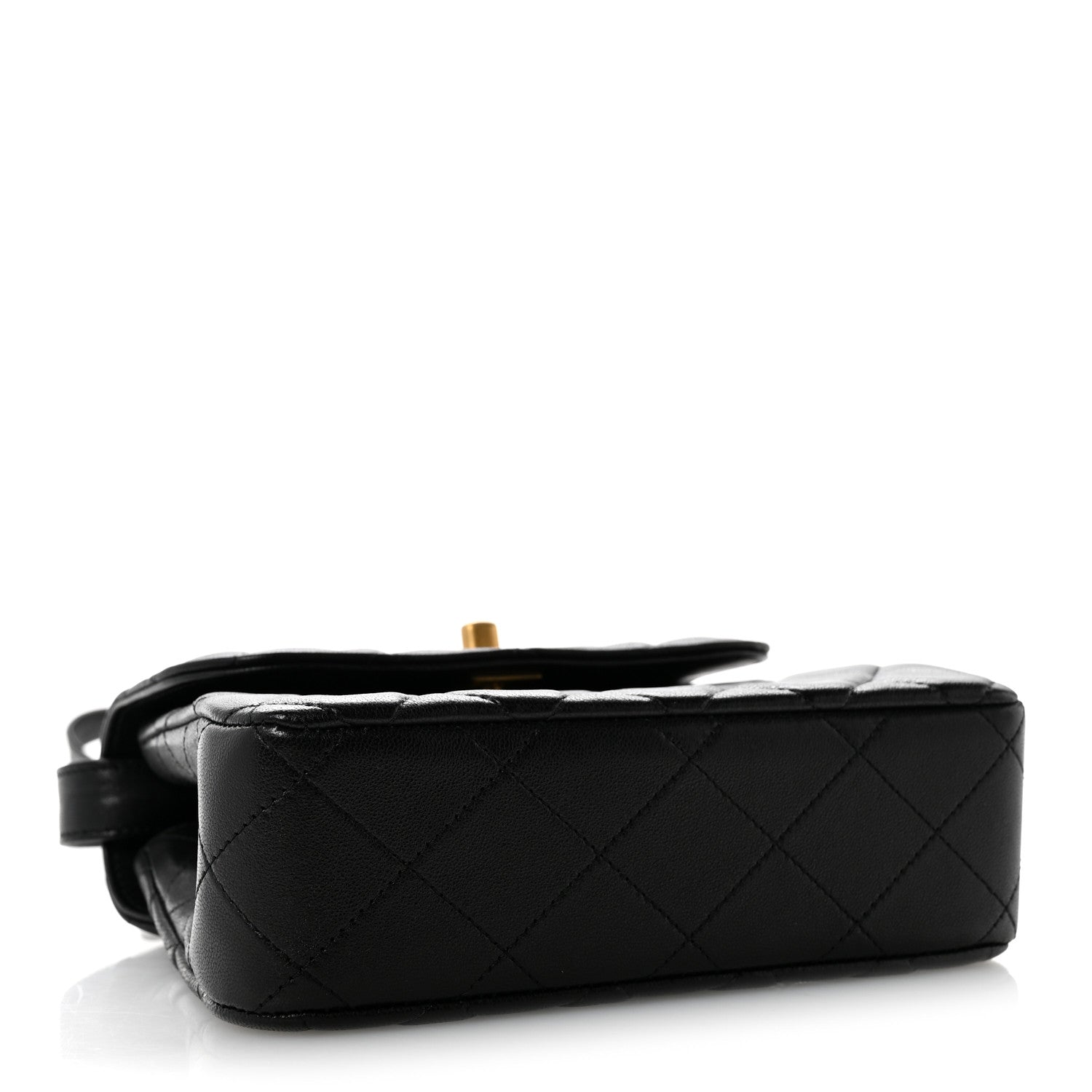 Chanel Lambskin Quilted Crossbody Flap Black 4 of 14