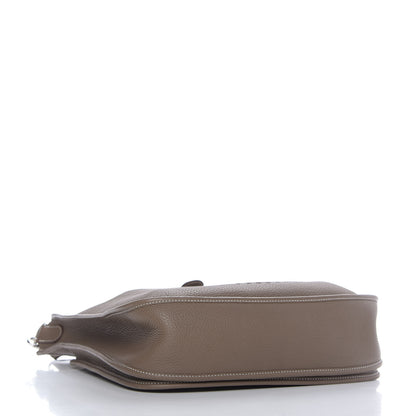 Hermes Taurillon Clemence Evelyne III GM Etoupe 4 of 9