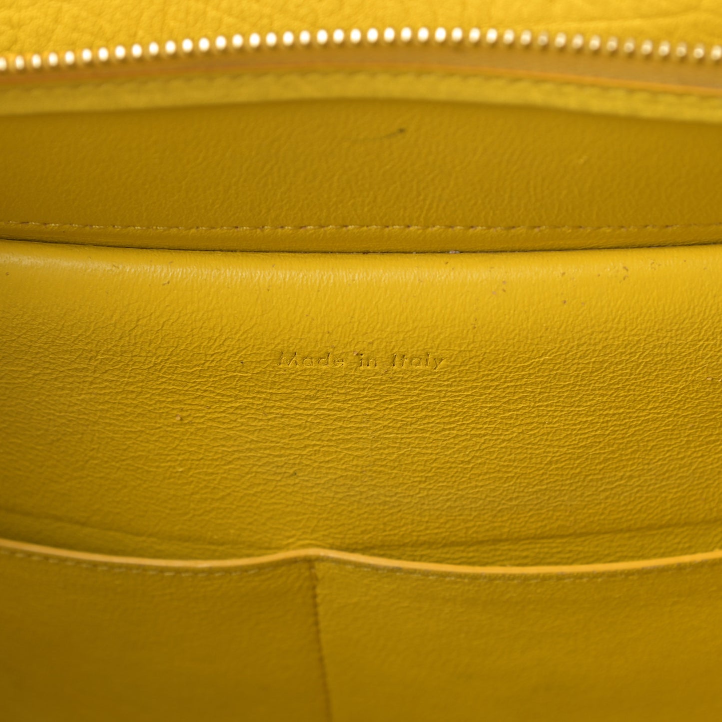 Elephant Calfskin Mini Belt Bag Sun Yellow