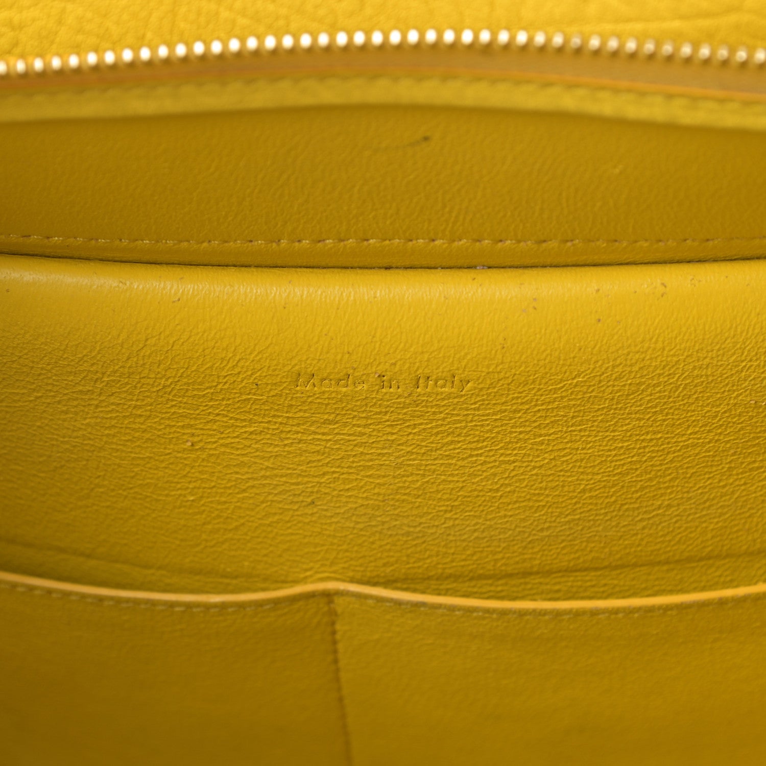 Celine Elephant Calfskin Mini Belt Bag Sun Yellow 7 of 21