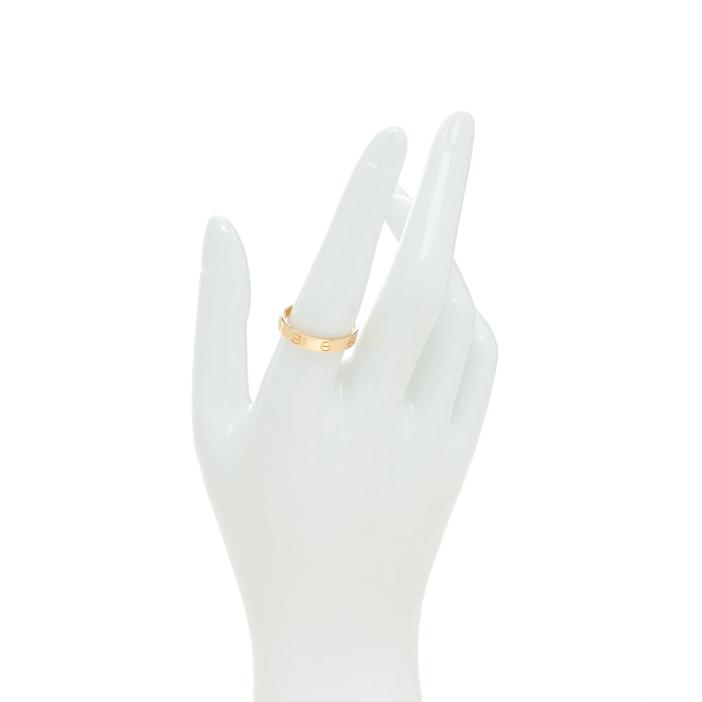 18K Yellow Gold 3.5mm LOVE Wedding Band Ring 57 8