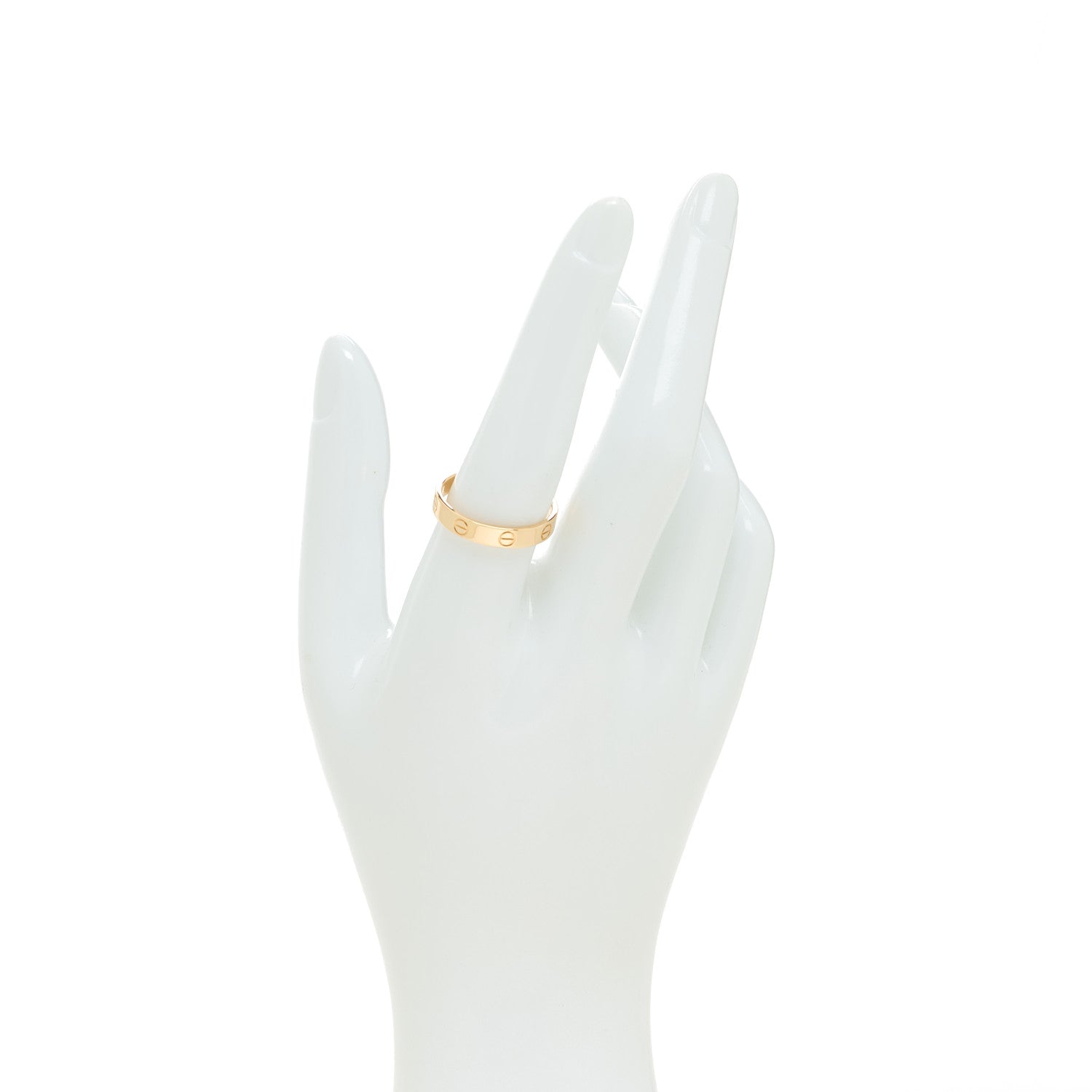 Cartier 18K Yellow Gold 3.5mm LOVE Wedding Band Ring 57 8 2 of 5